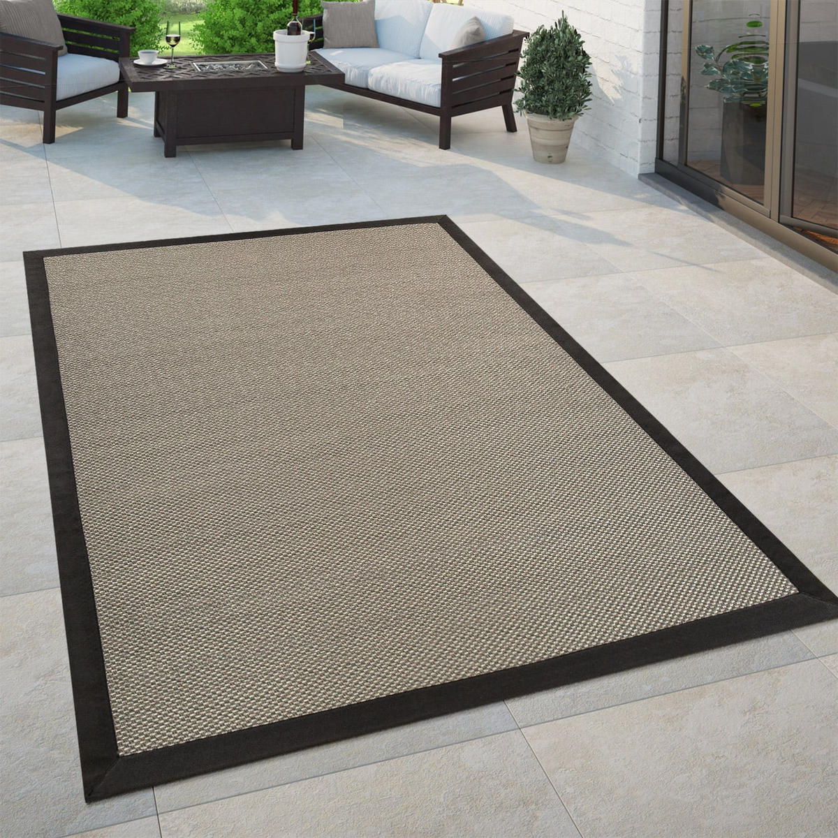 OUTDOORTEPPICH 160/220 cm Sisala 270 - Braun, Kunststoff (160/220cm) - Paco Home