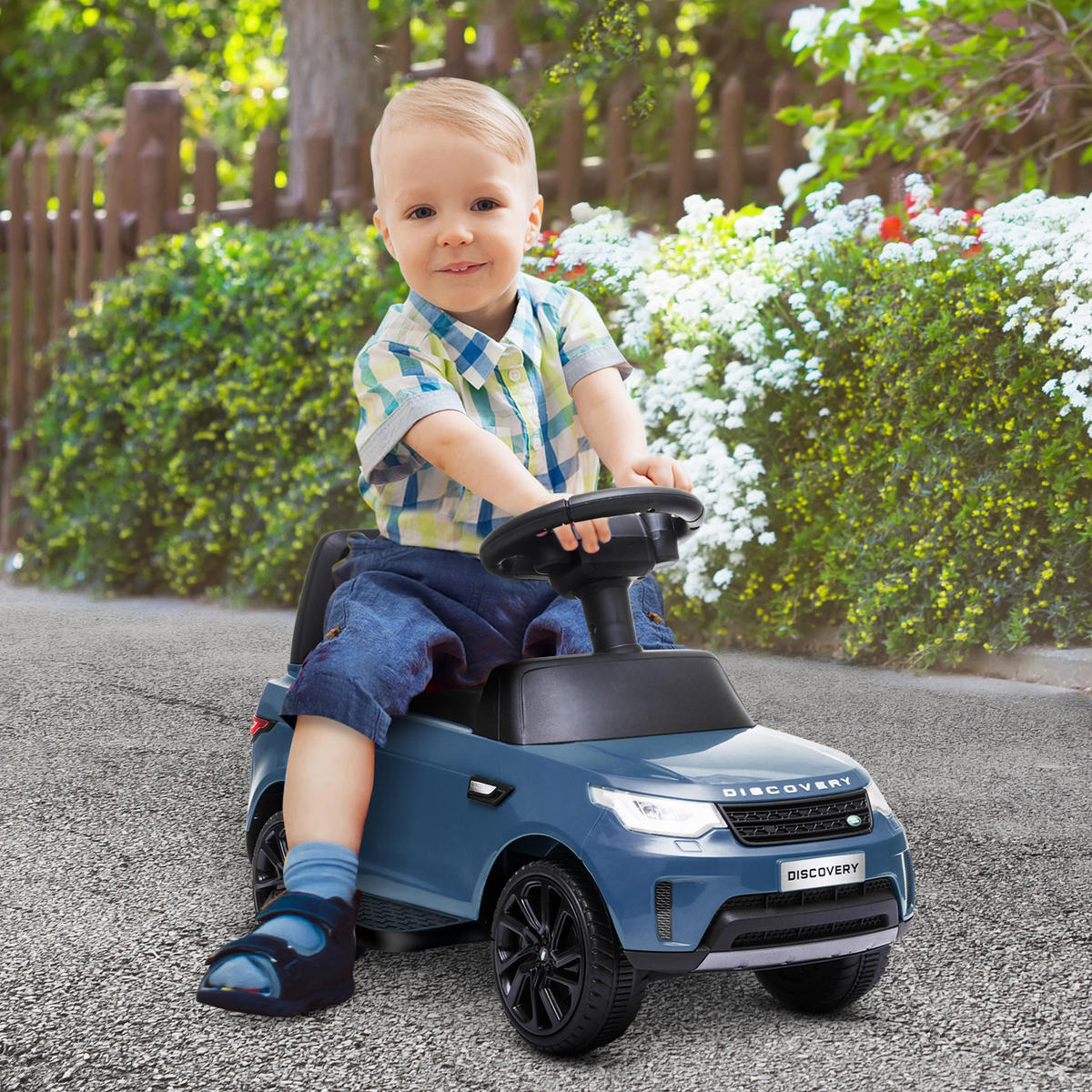 ELEKTRO Kinderauto 6V, Musik, Hellblau - Hellblau, Kunststoff/Metall (65/43/40cm) - AIYAPLAY