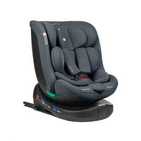 KINDERSITZ i-Round i-Size dunkelgrau (40-150cm) Isofix, 360-Grad-Drehung, Gurt - Grau, Textil (45/60/51cm) - Kikka boo