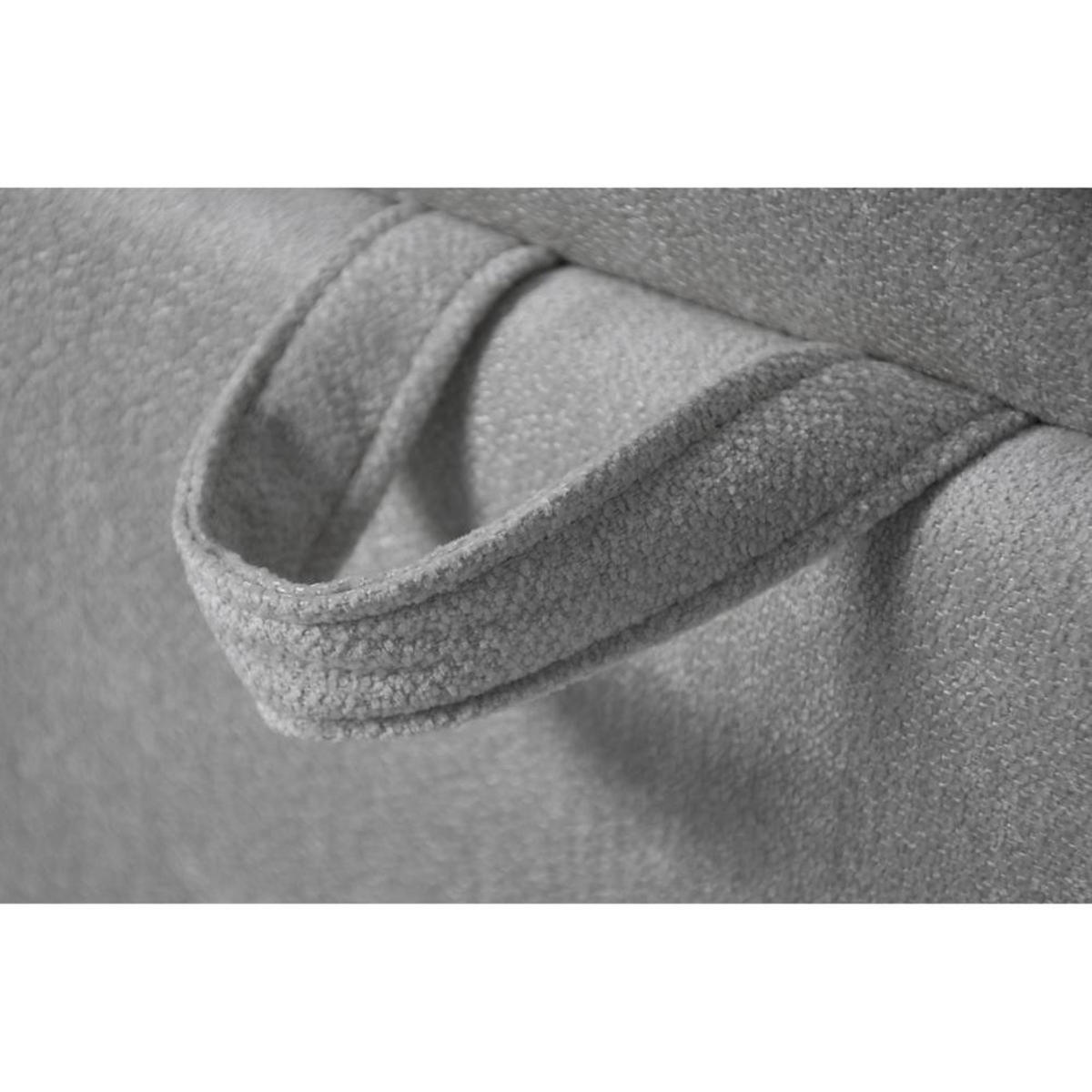 BOXBETT Solido mit Bettkasten 180x200 cm hellgrau - Hellgrau/Schwarz, Textil/Metall (180/200cm) - Beautysofa