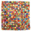 FILZTEPPICH Felty 34x34 cm - Multicolor, Textil (34/34cm) - THEKO