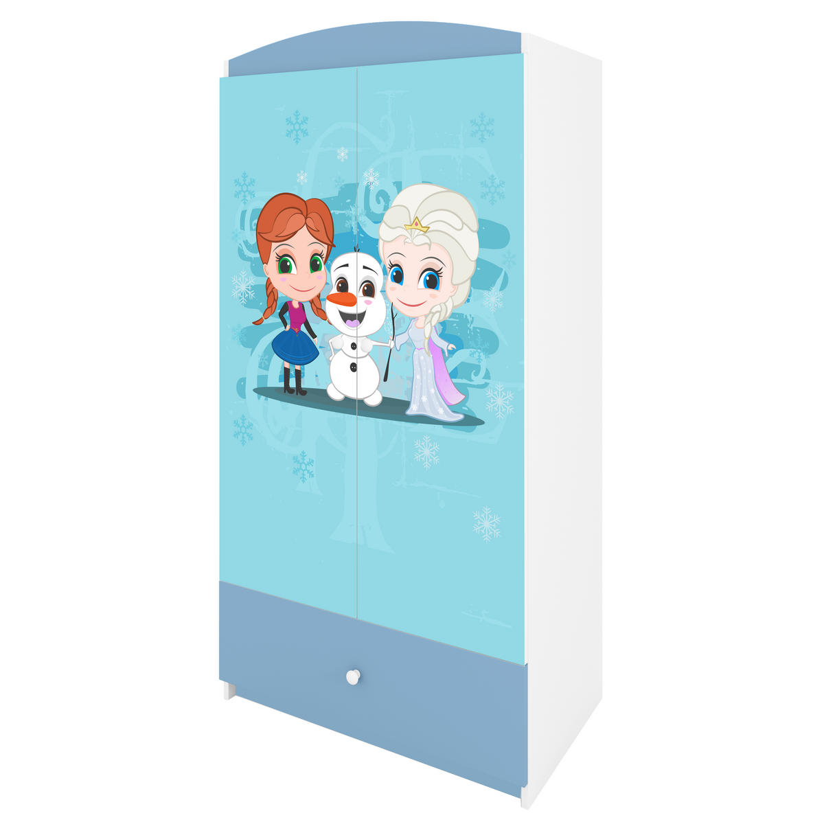 KINDERKLEIDERSCHRANK Eisberg 90/175/52 - Blau, Holzwerkstoff (90/175/52cm) - Kocot Kids