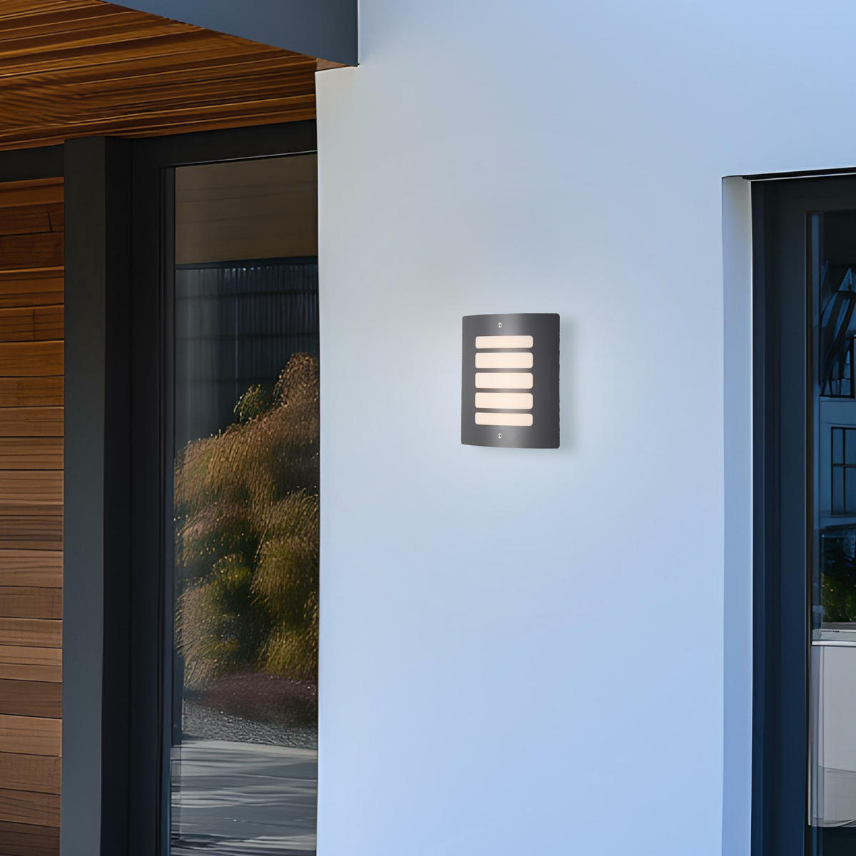 AUSSENWANDLEUCHTE Todd Anthrazit 9/23/29 cm - Anthrazit, Metall (23/29/9cm) - Brilliant