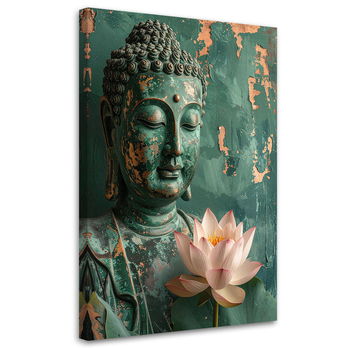 LEINWANDBILD Zen und Orientalisch 30x45cm - Grün, Textil (30/45cm) - Feeby