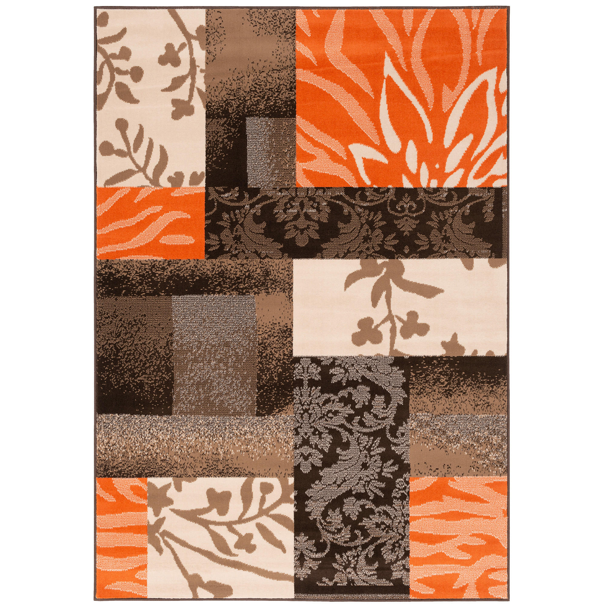 DESIGNER TEPPICH SAMBA MODERN KARO - Terra cotta, Textil (80/150cm) - Pergamon
