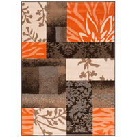 MODERN DESIGNER VELOURS TEPPICH SAMBA - Braun, Textil (140/200cm) - Pergamon