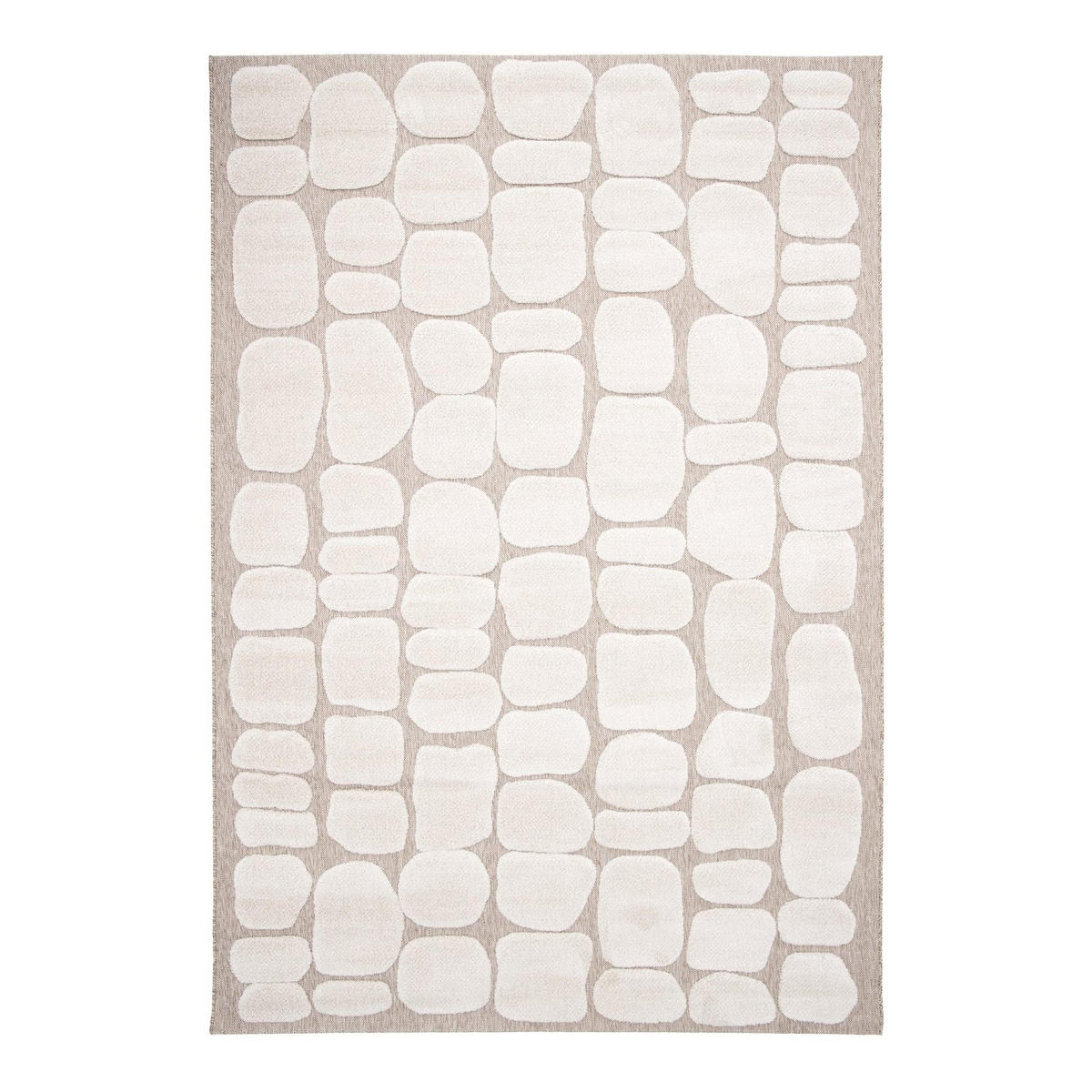 TEPPICH mit Reliefeffekt im japanischen Stil beige - Beige, Textil (160/230cm) - AFK Living