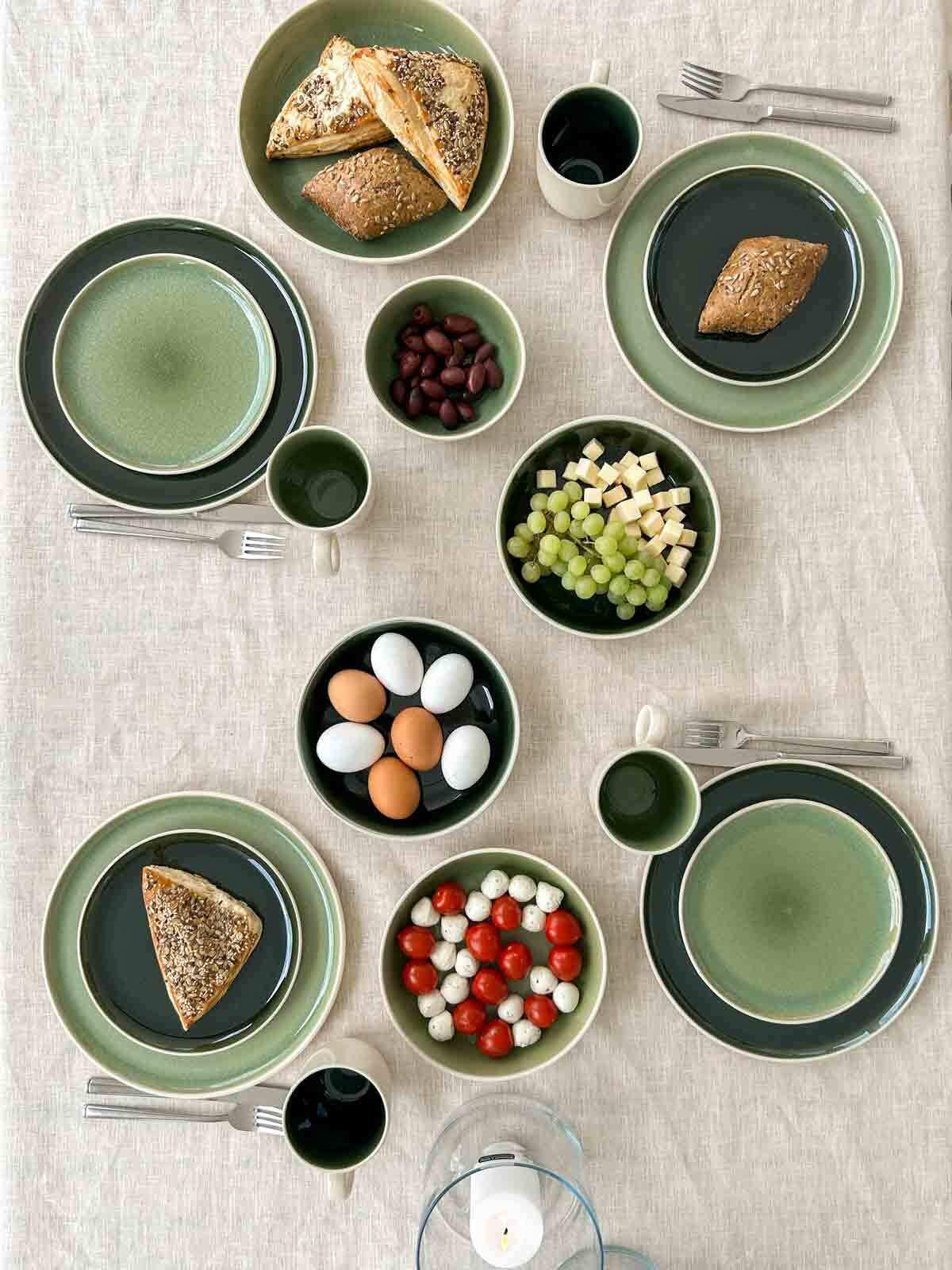 KAFFEEBECHER Skog Hellgrün 400 ml 6er Set - Hellgrün, Keramik (0.4L) - Ritzenhoff Breker