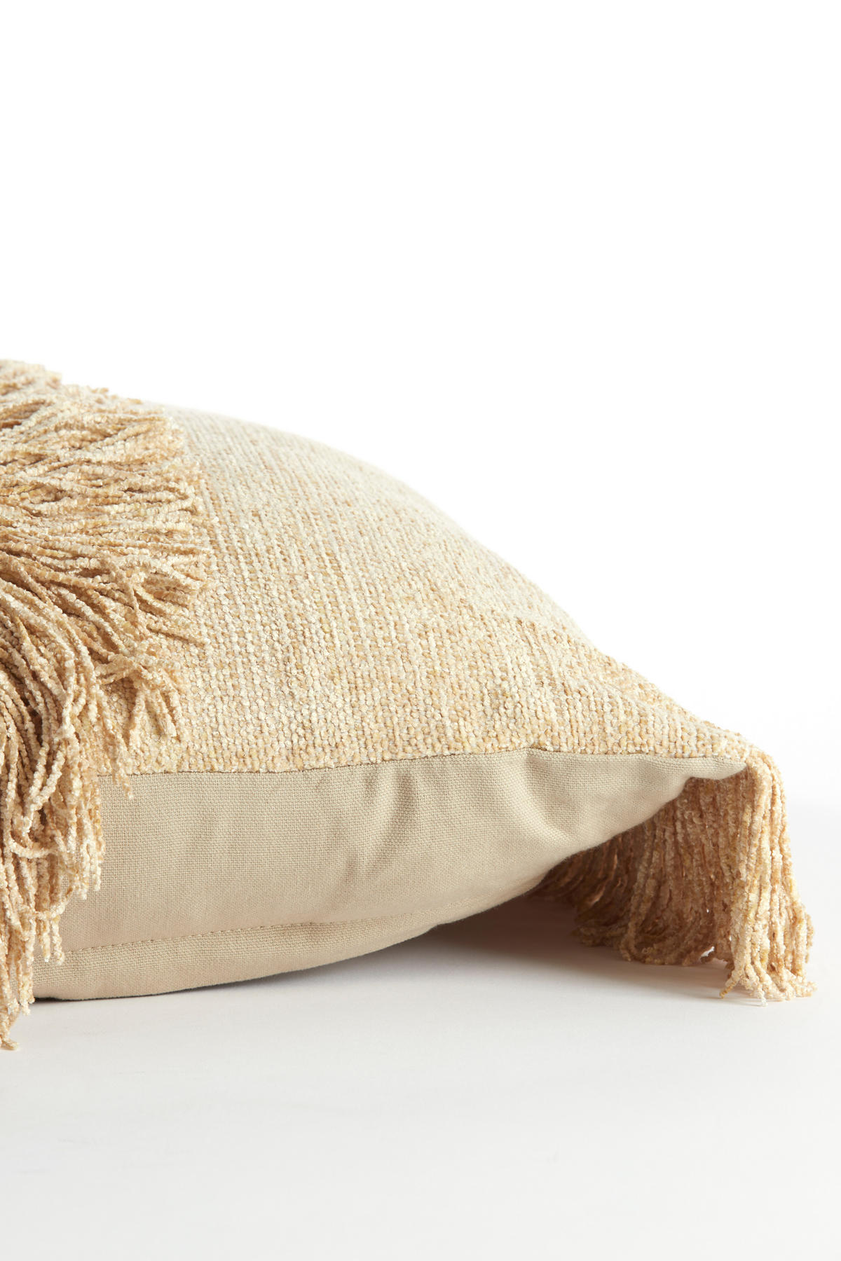DEKOKISSEN Luani Weiß 45/45/10 cm - Beige, Textil (45/45cm) - Light & Living
