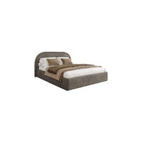 POLSTERBETT OLIVIA 140x200 cm Crem 24 34 Holzlatten - Taupe, Textil (140/200cm) - Lookway