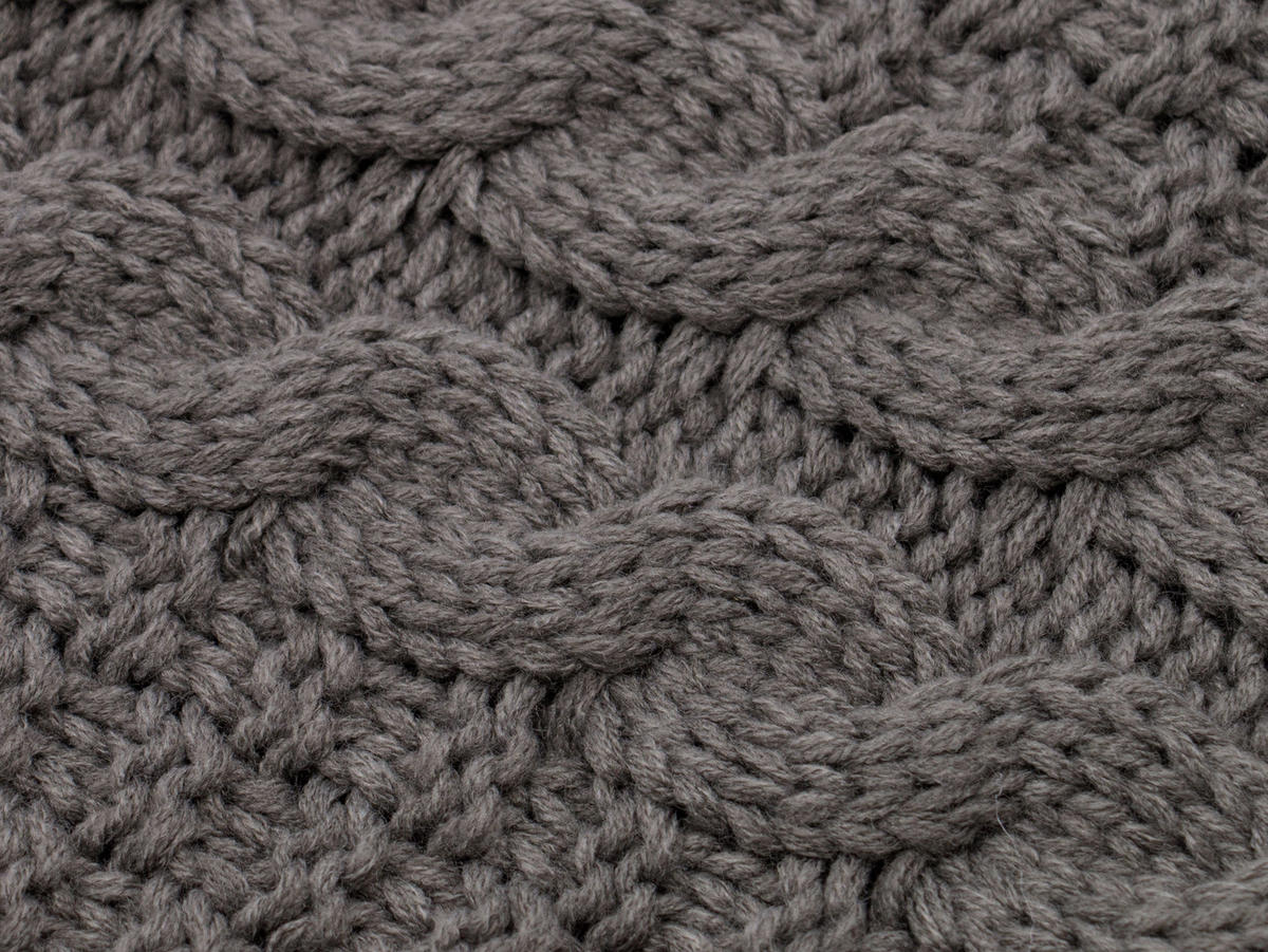 KUSCHELDECKE, 60x180 cm, 100% Polyacryl, Grau - Grau, Textil (60/180cm) - Zollner