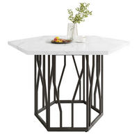 JÍDELNÍ stůl z MDF a oceli, 115,5/100/75 cm bílá/černá - černá, kompozitní dřevo (115.5/100/75cm) - BEAOK