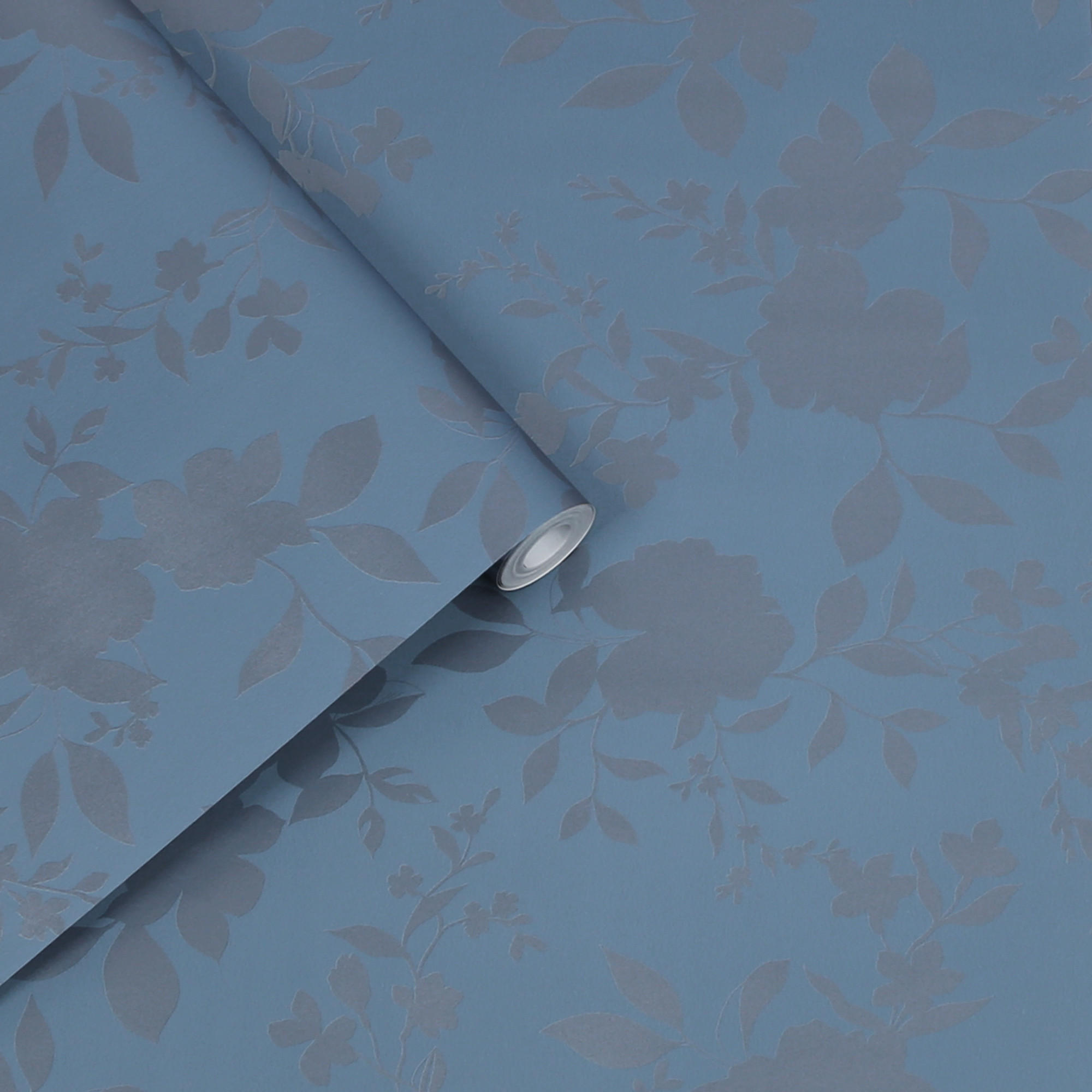 VLIESTAPETE Westbourne Mitternachtsblau | Dunkelblau | Blumen| 10mx52cm - Blau, Papier/Kunststoff (52/1000cm) - Graham & Brown