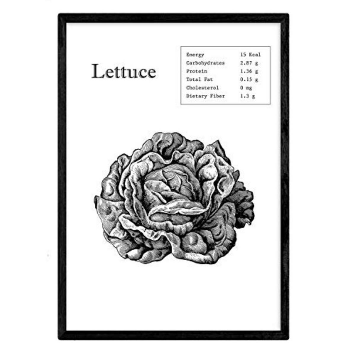 POSTER Lettuce A3 Rahmenlos - Klar, Papier (29.7/5/42cm) - Nacnic