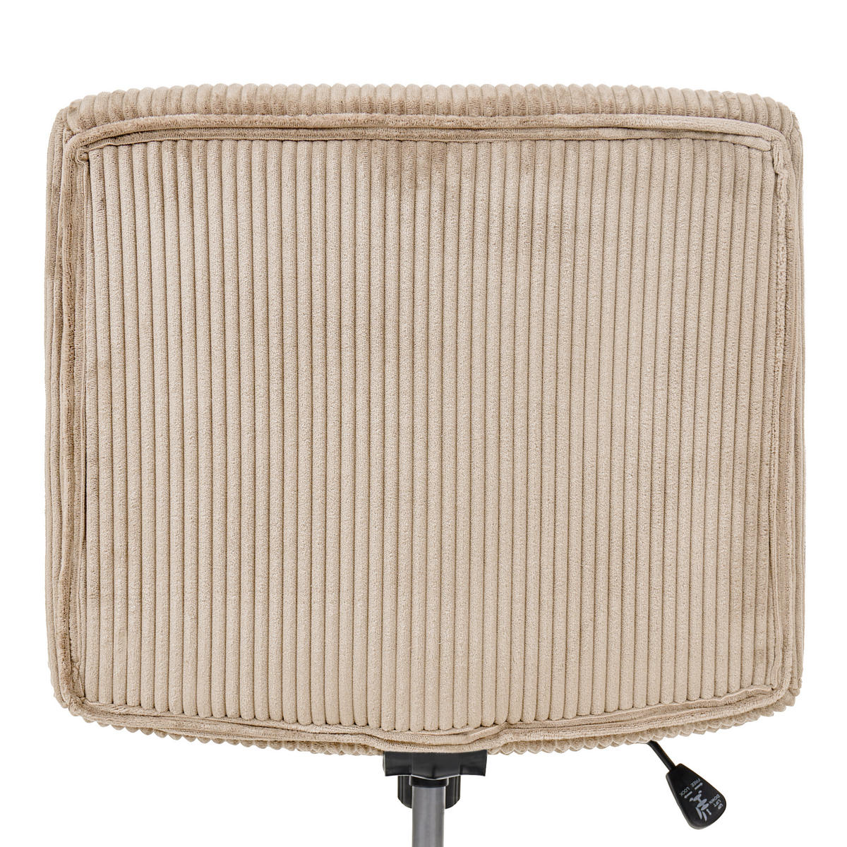 SCHREIBTISCHSTUHL Cord Beige Geddes - Beige, Textil (59/85/71cm) - Beliani