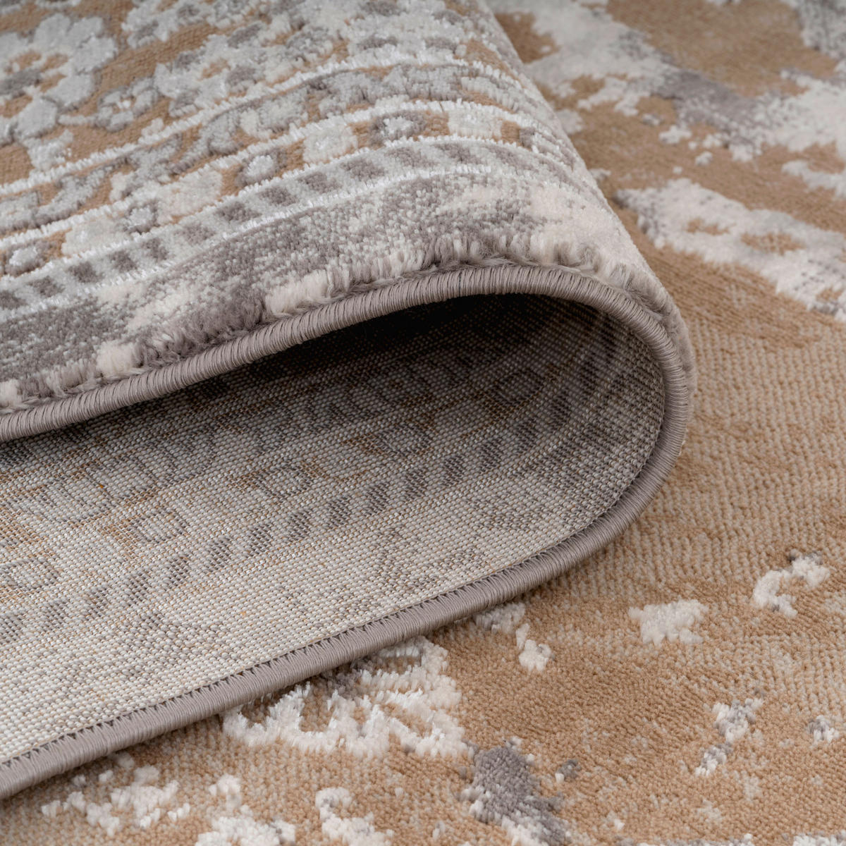WEBTEPPICH Victoria Beige - Beige, Textil (160/230cm) - Kukoon Rugs