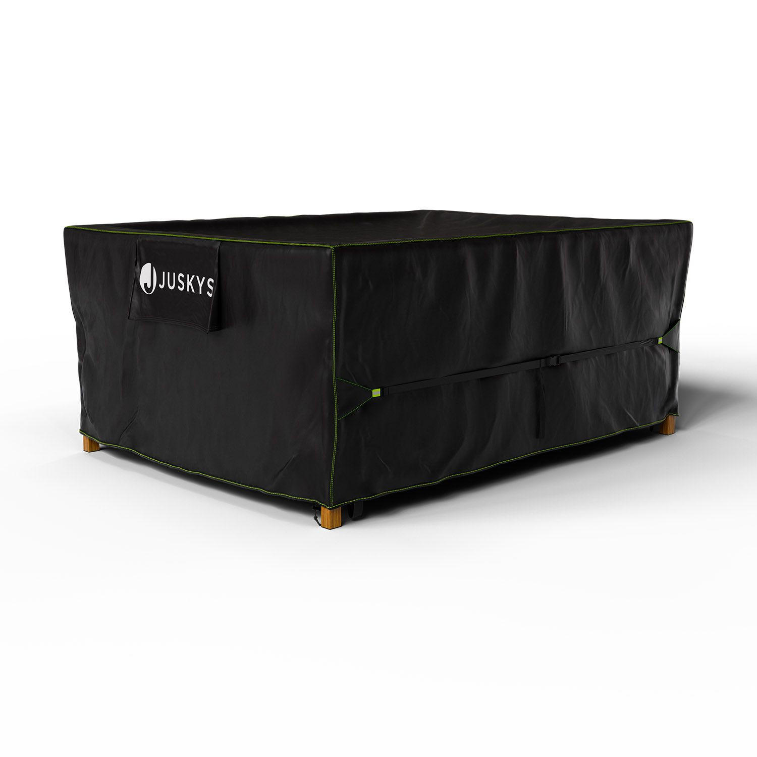 GARTENMÖBELABDECKUNG CoverSafe Pro schwarz - Schwarz, Kunststoff (162/100/242cm) - Juskys