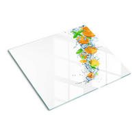 GLASPLATTE 60x52 cm Orangen - Orange, Glas (60/0.4/52cm) - TULUP