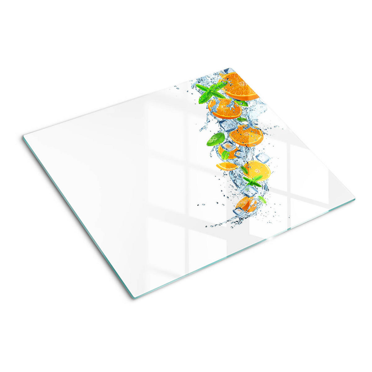 GLASPLATTE 60x52 cm Orangen - Orange, Glas (60/0.4/52cm) - TULUP