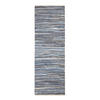 FLICKENTEPPICH-LÄUFER aus Recycling-Denim 66/200 cm - Blau, Textil (66/200cm) - Homescapes