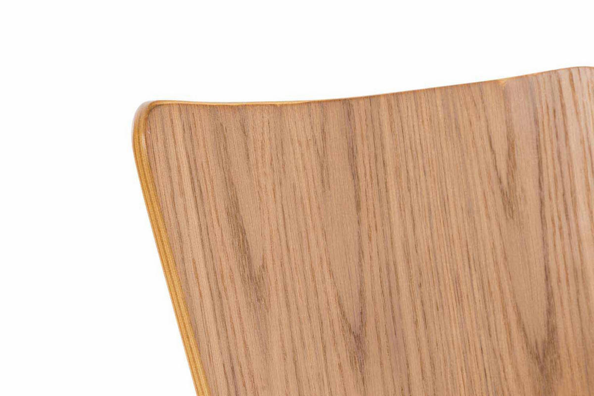 BESUCHERSTUHL Almere - 2er Set eiche - Braun, Holz (43/84/50cm) - TPFLiving