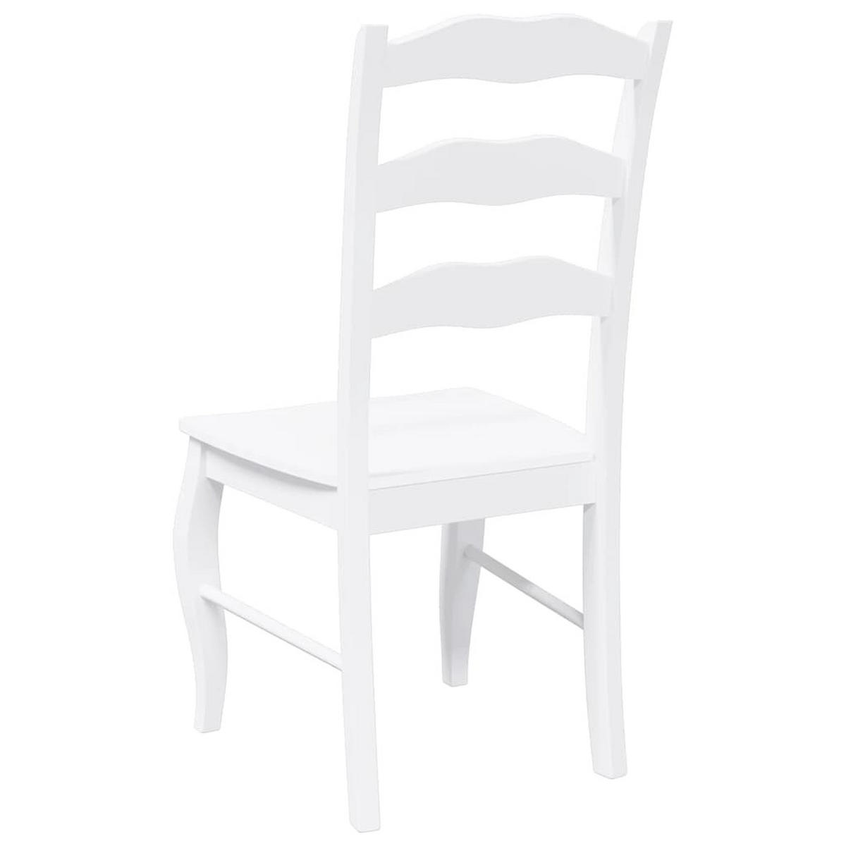 ESSZIMMERSTÜHLE Resz 2er-Set Weiß - Weiß, Holz (48/99/53.5cm) - DELUKE