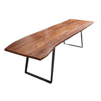 ESSTISCH HOBART - Schwarz/Braun, Holz/Metall (100/280/77cm) - SAM