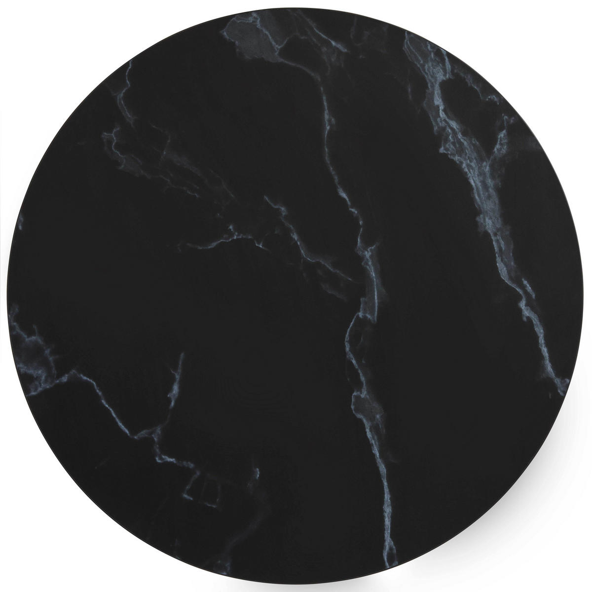 ESSTISCH, Schwarz - Schwarz, Metall (60/2.5/72cm) - Oviala