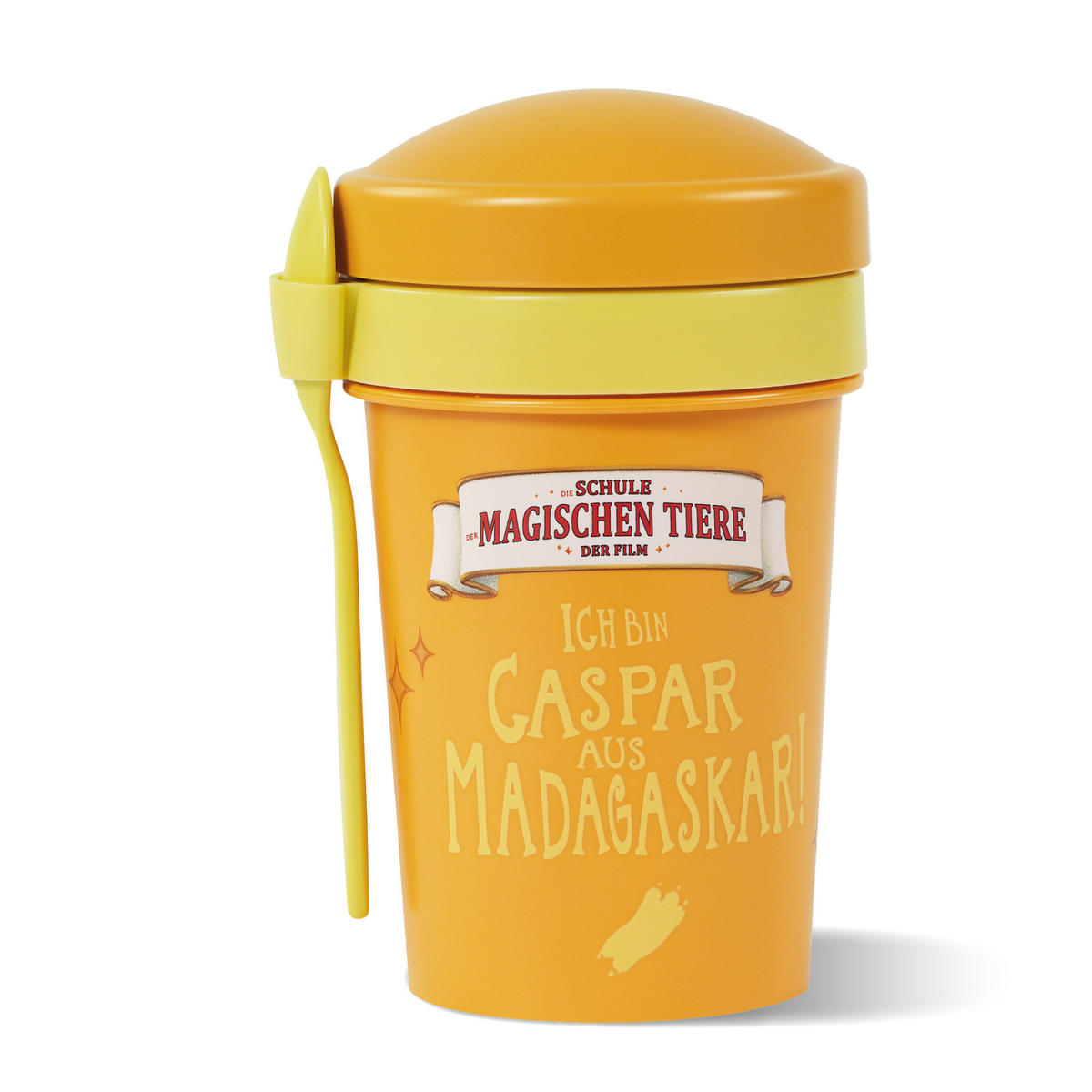 MÜSLIBECHER To Go 540 ml rPET - Gelb, Kunststoff (11.3/11/16cm) - Stoneline