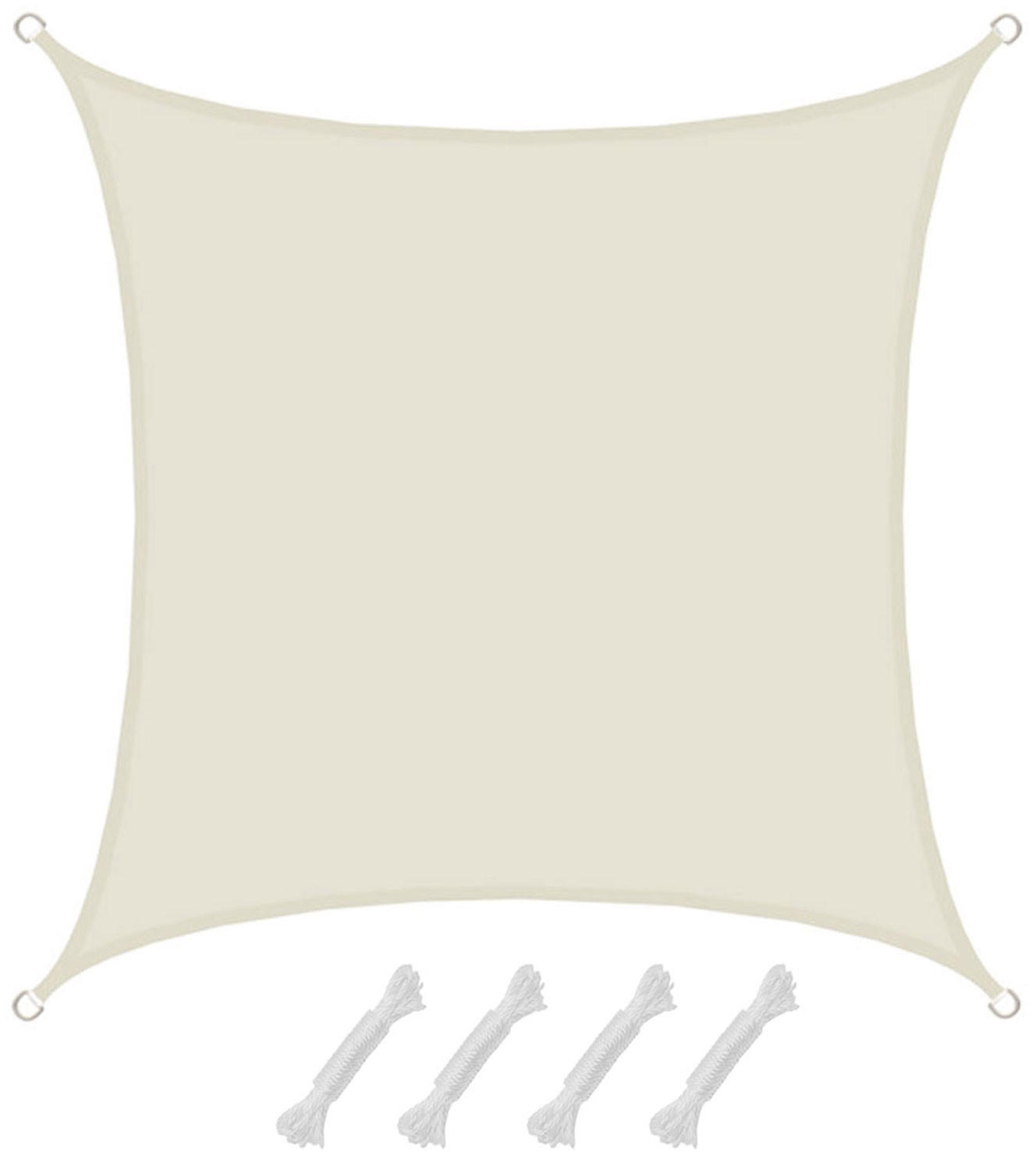 SONNENSEGEL Wasserdicht 300 cm Beige - Beige, Kunststoff (300/300cm) - Amanka