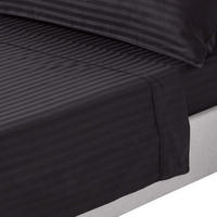 DAMAST-BETTLAKEN ohne Gummizug, 100% Ägyptische Baumwolle - Schwarz, Textil (275/275cm) - Homescapes