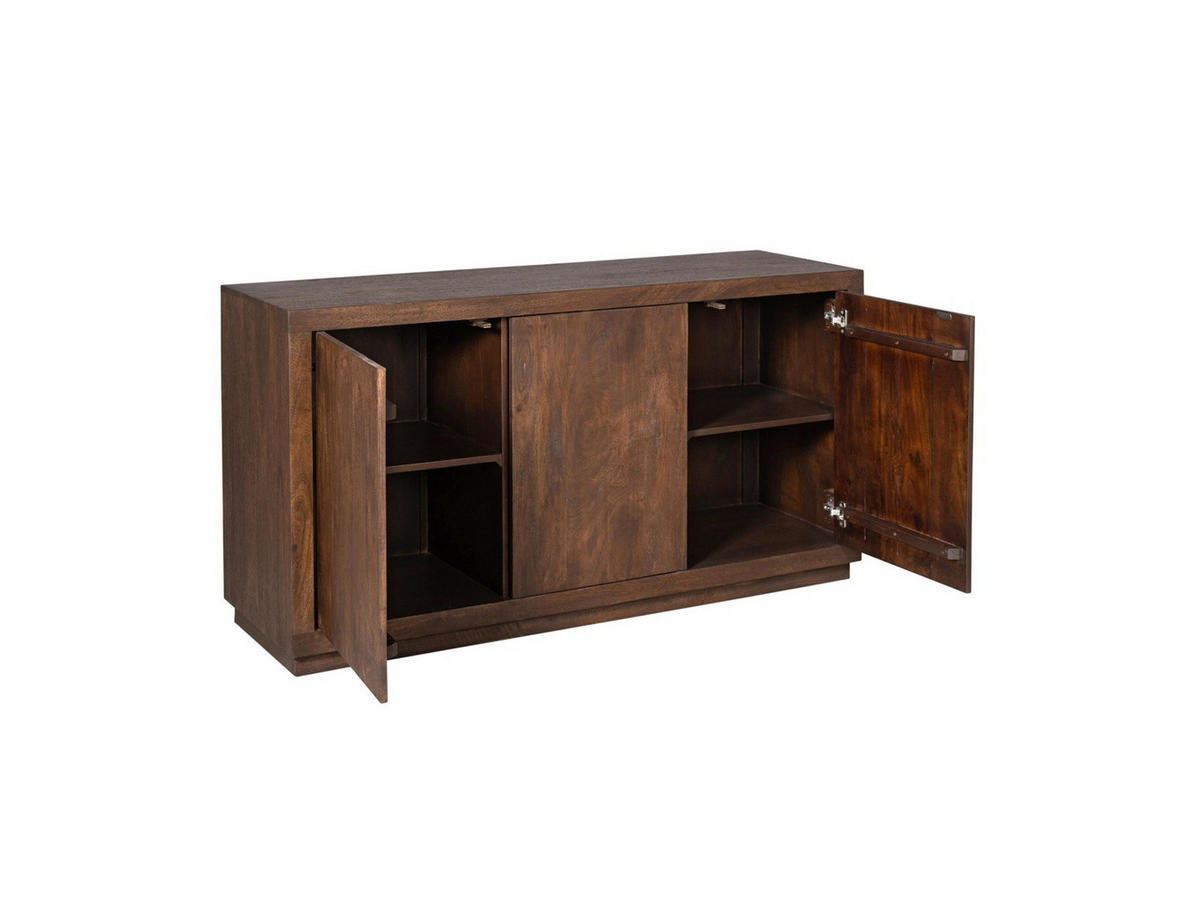 SIDEBOARD Leuven Mangoholz 150 cm / 45 cm Braun - Braun, Holz (150/80/45cm) - Villa Möbel