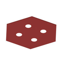 DECKENLEUCHTE - Rot, Metall (55/65/4cm) - Lumicom