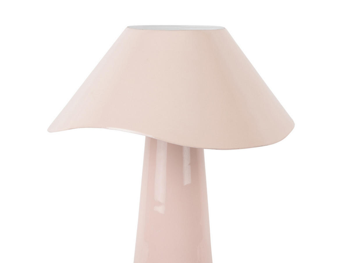 TISCHLAMPE Ameno 28/28/33 cm - Pink, Metall (28/28/33cm) - Leitmotiv