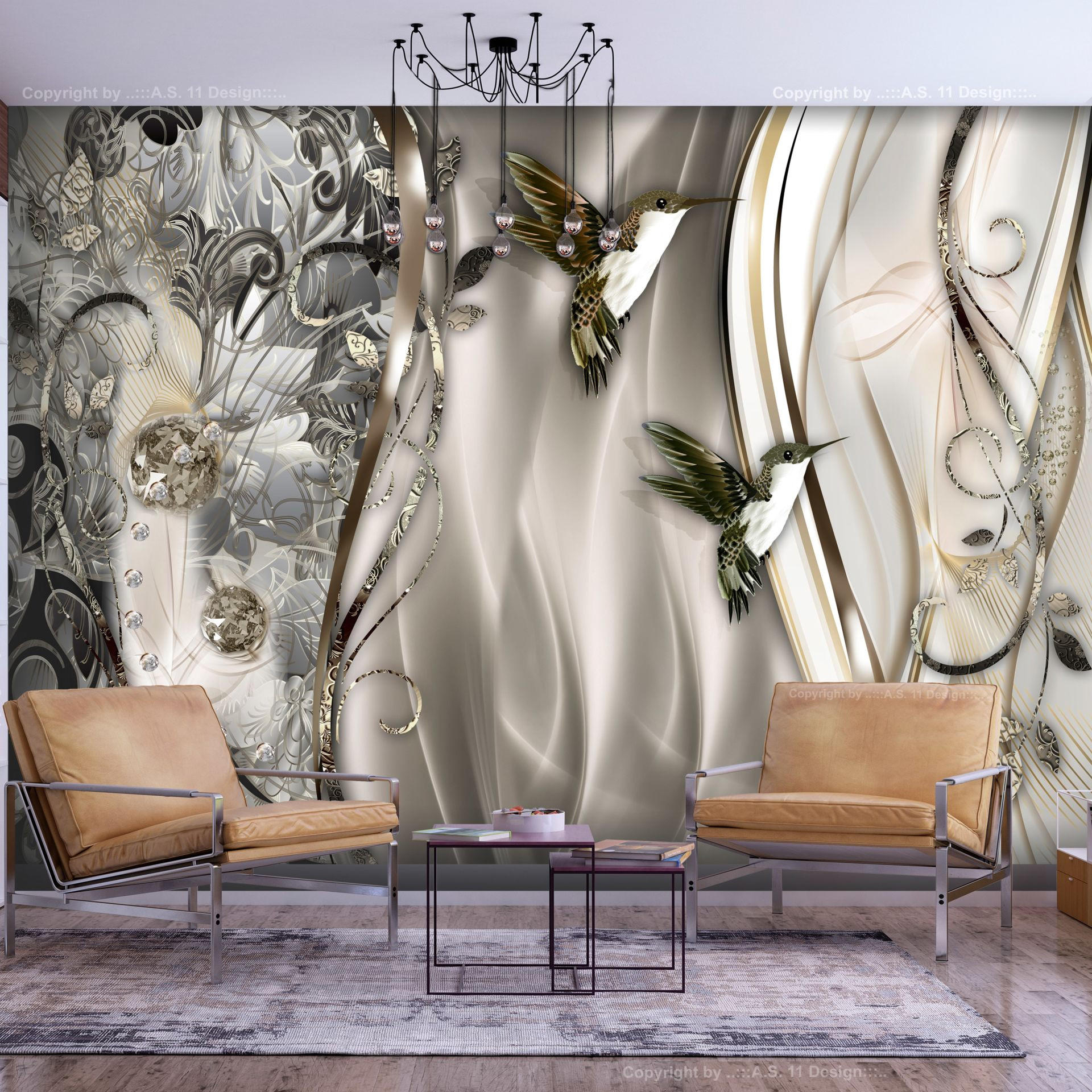 VLIESTAPETE Braun 350/245 cm - Braun/Grau, Textil (350/1cm) - KUNSTLOFT