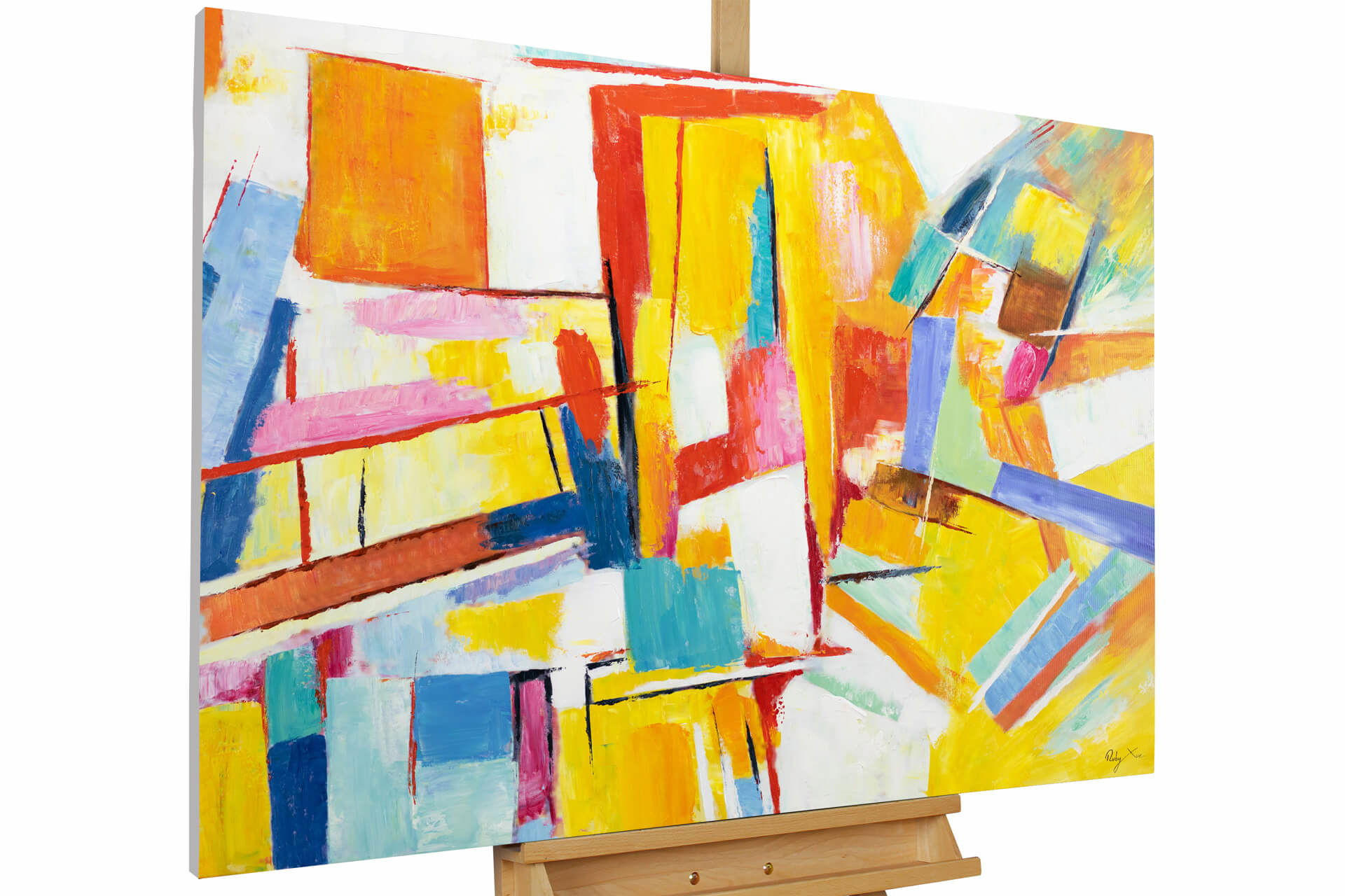 ACRYLBILD HANDGEMALT 120/80 cm - Multicolor, Holz/Textil (120/80cm) - KUNSTLOFT