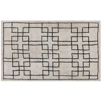 KURZFLOR-TEPPICH Turhal 200/140 cm - Beige, Textil (140/200cm) - Beliani