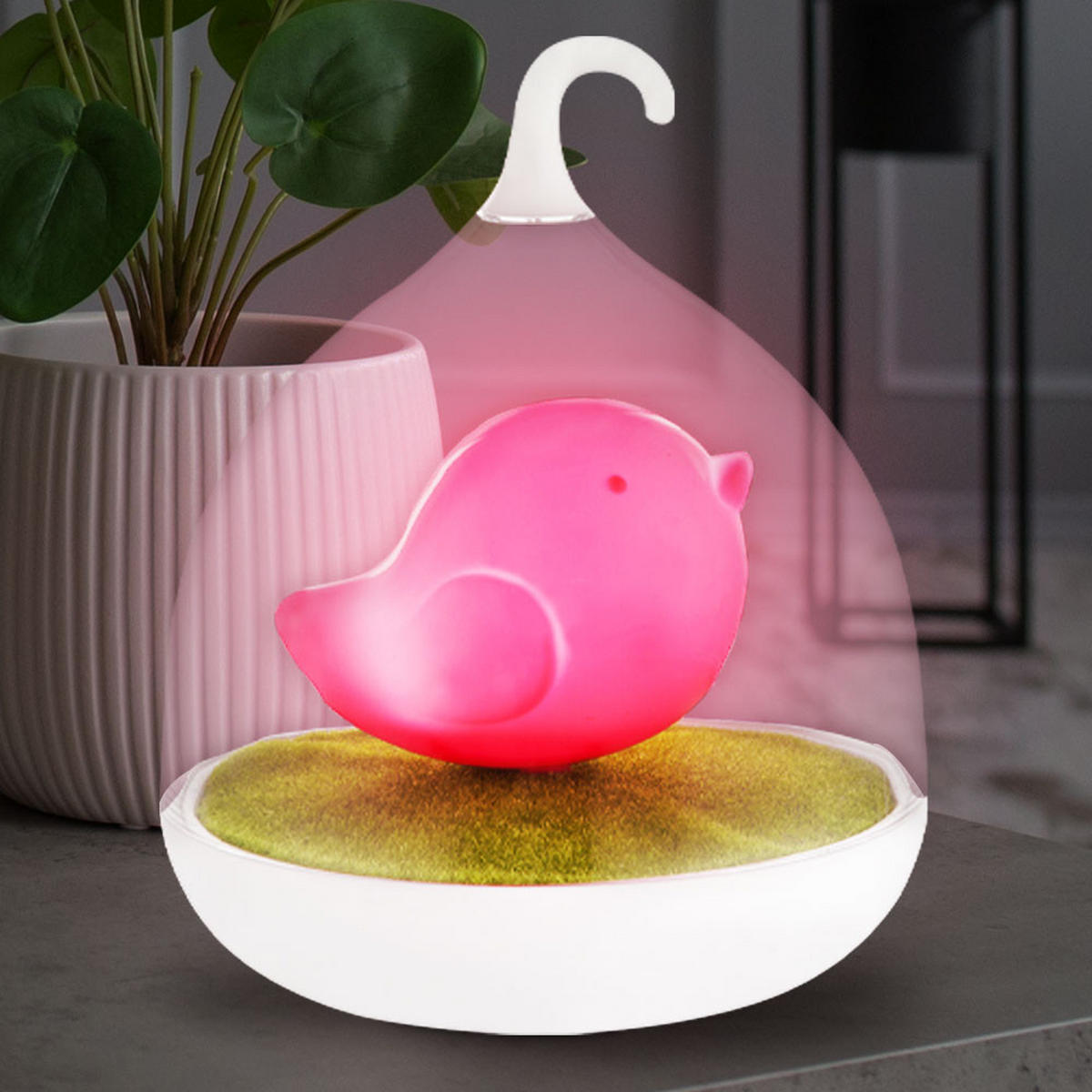 LED TISCHLEUCHTE Kunststoff Rosa 2er Set - Rosa, Kunststoff (14/14/17cm) - Globo Lighting