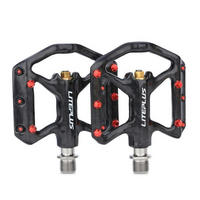 FAHRRAD-PEDALE Karbon Titan-Achse Ultraleicht 181 g - Schwarz, Metall (8.6/1.5/9.1cm)