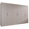 DREHTÜRENSCHRANK 202/300/52 6-türig - Beige, Holz/Metall (300/202/52cm) - Abiks Möbel