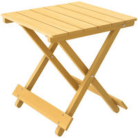 GARTENBEISTELLTISCH DE-14153 klappbar, Massivholz-Lattenrost, 40x43x40 cm Natur - Naturfarben, Holz (43/40/40cm) - ComfortXL
