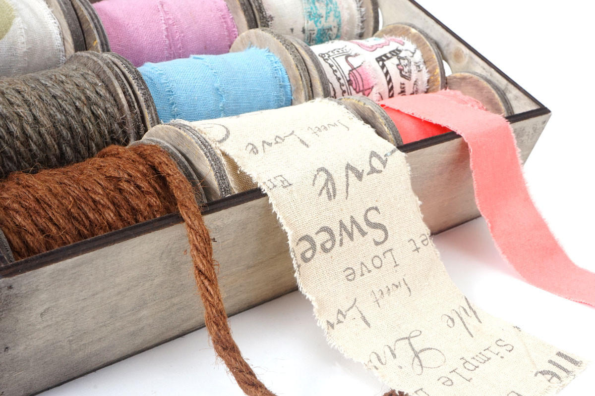 DEKO-BOX BäNDER 9 ROLLEN Multicolor 9er-Set - Multicolor, Textil (33/8/24cm) - MCW