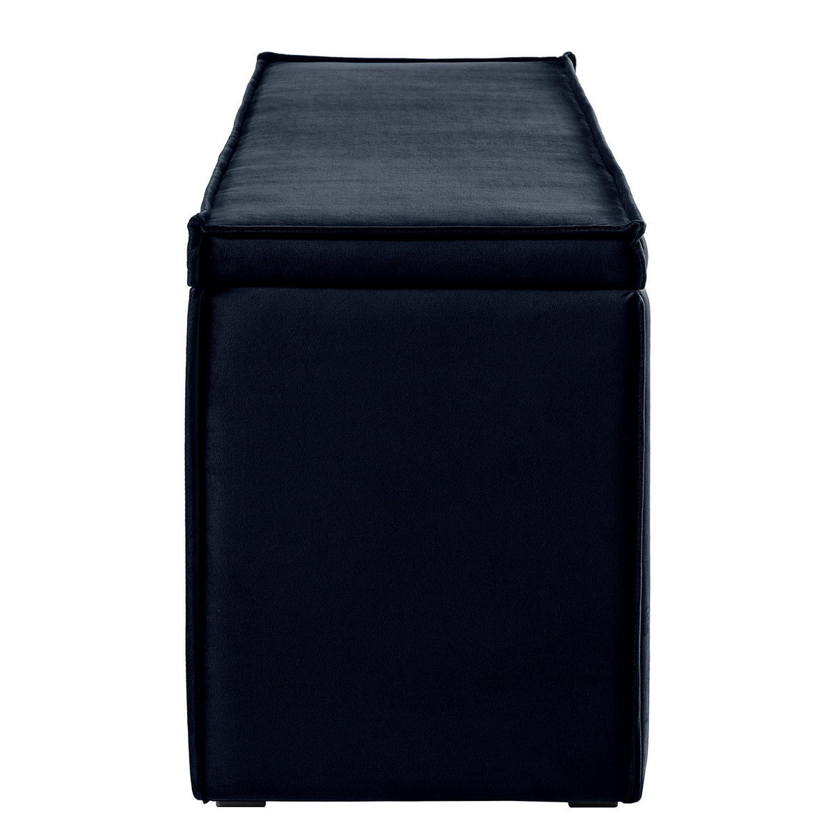 BETTTRUHE - Samt - Dunkelblau, Kunststoff/Textil (140/51/40cm) - home24