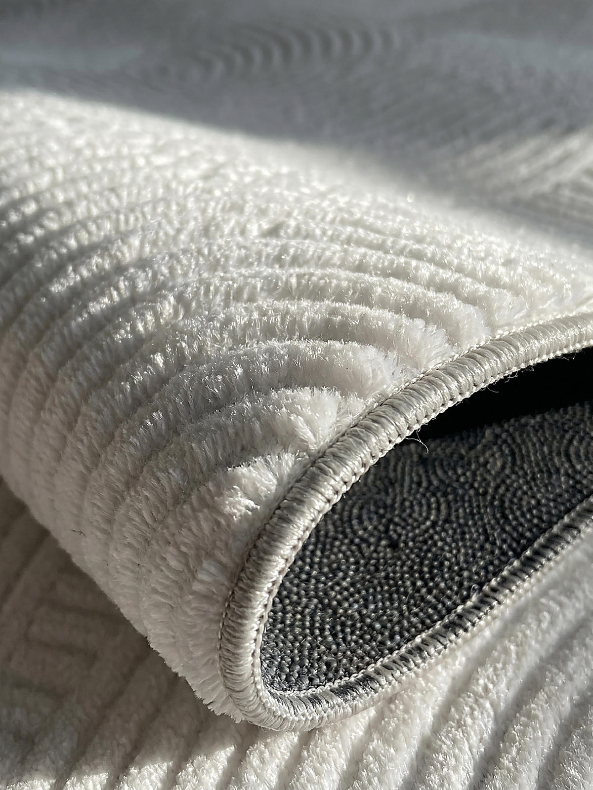 KURZFLORTEPPICH Antirutsch Geometrisch DALAR Polypropylen Weiß 200 x 280 cm - Weiß, Textil (200/280cm) - KADIMA DESIGN