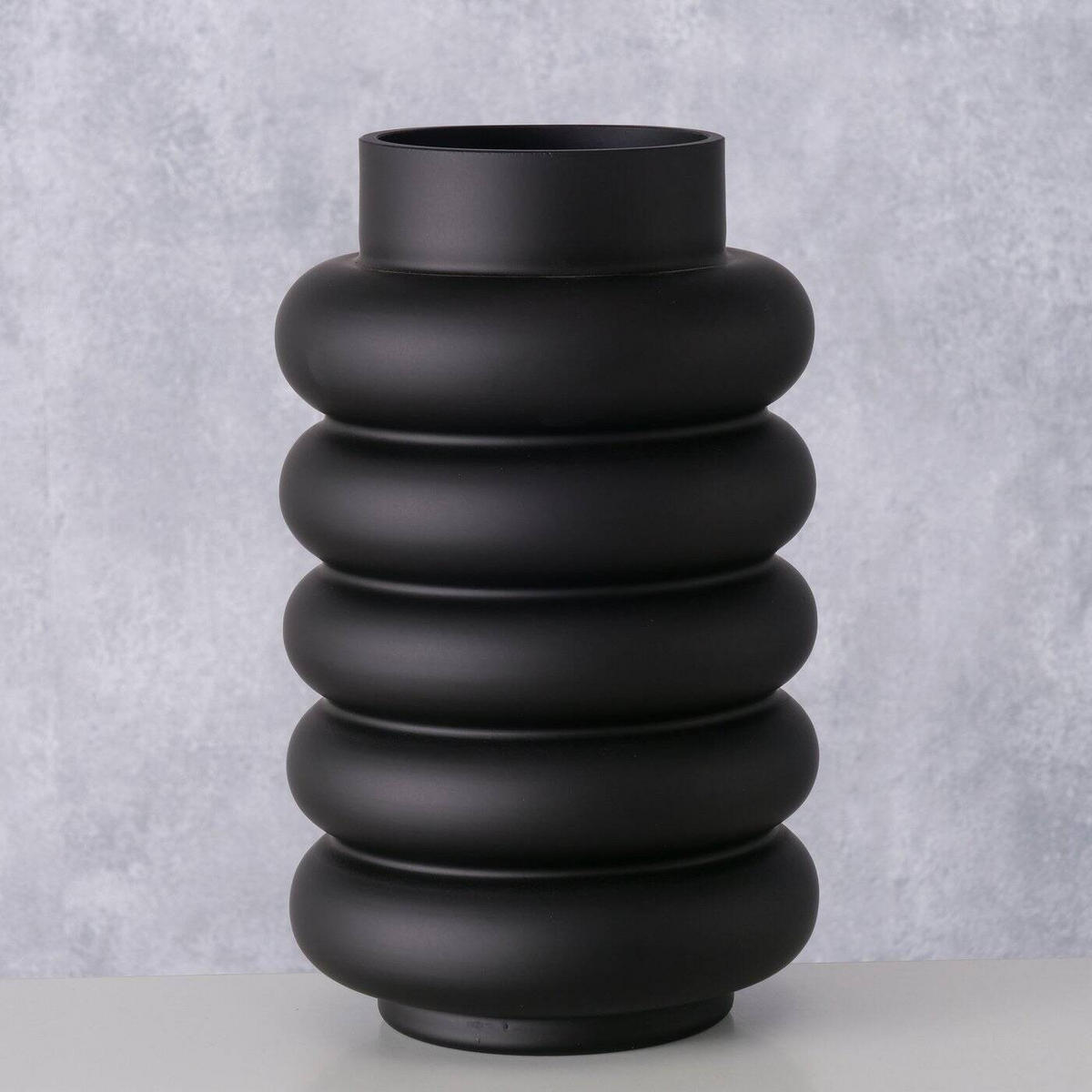 VASE Ribbo - Schwarz, Glas (25cm) - Boltze Home