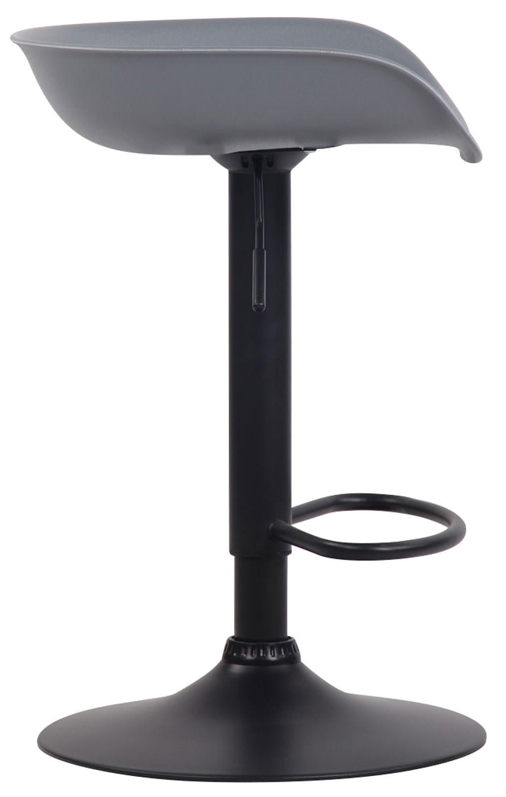 BARHOCKER Kunststoff grau - Grau, Kunststoff (43.0/52.0/67.0cm) - CLP