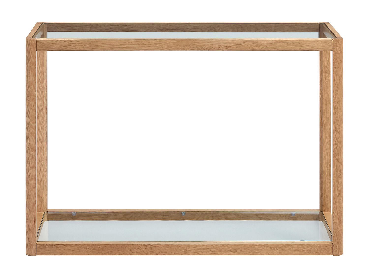 KONSOLENTISCH - 110 cm x 35 cm - Glas - Transparent, Naturfarben Hell - ZUNARIL - Transparent, Glas (35/110/75cm) - Vente-Unique