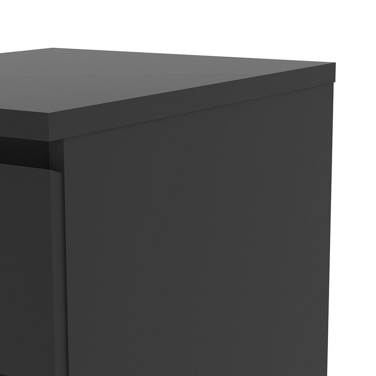 KOMMODE Schwarz - Schwarz, Holzwerkstoff (40/70/50cm) - ebuy24