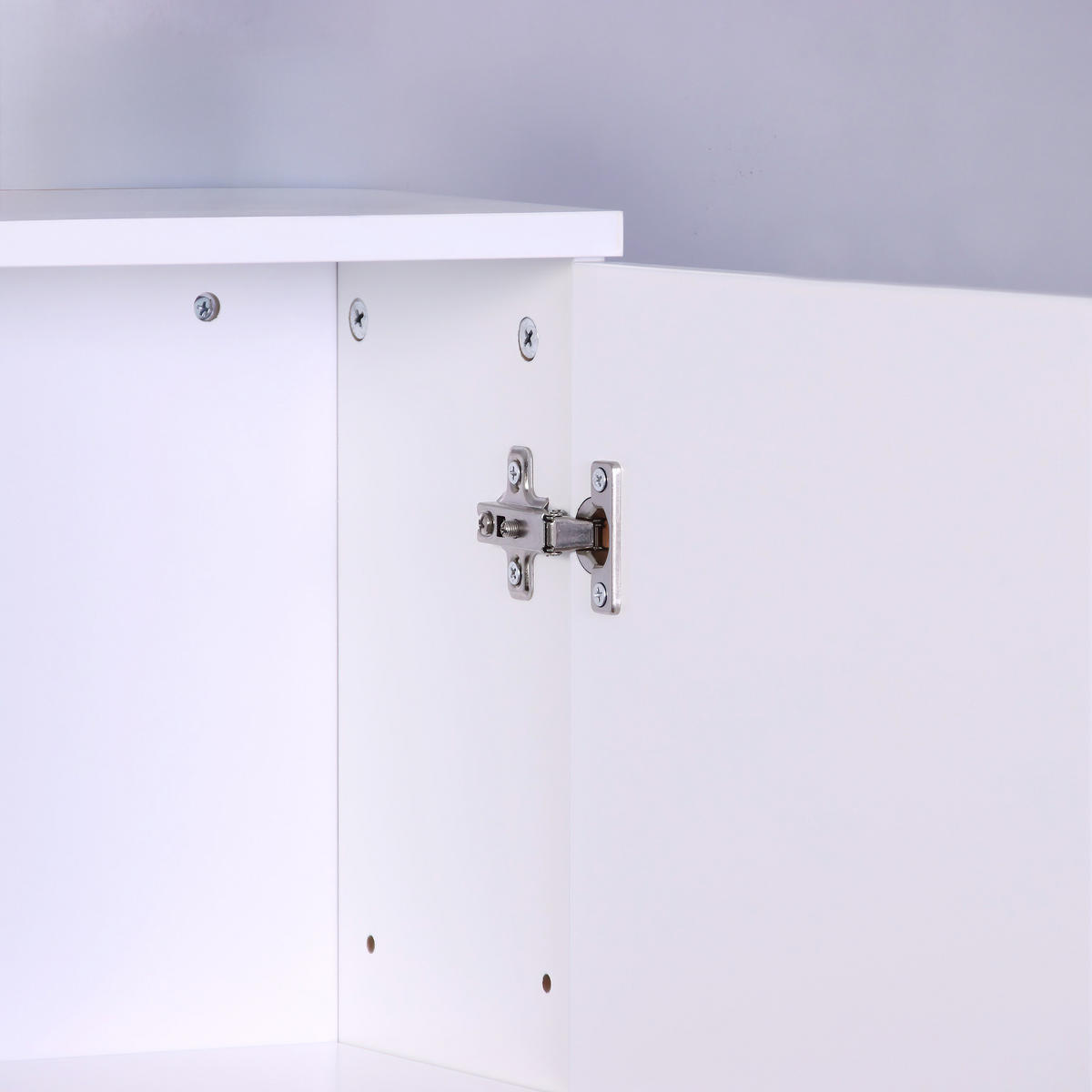 HÄNGESCHRANK - Weiß, Holzwerkstoff (30/62/21cm) - Relaxdays