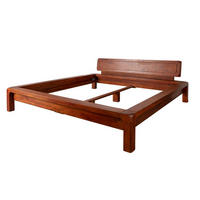 BETT Massivholz Akazie 160 x 200 x 80 hellbraun BUENO #022 - Braun, Holz (160/200cm) - Massivmoebel24
